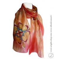 shibori-hand-painted-silk-scarf-kaleidoscope-peach-red-yellow-1