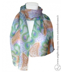 hand-painted-silk-scarf-lithuania-wearableart-handmade-orange-brownblue-green-5