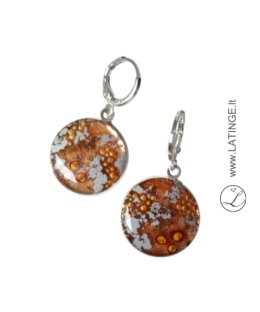 ranku-darbo-auskarai-kabantys-moterims-autoroniai-veinetiniai-papuosalai-latinge--far-away-in-depth-orange