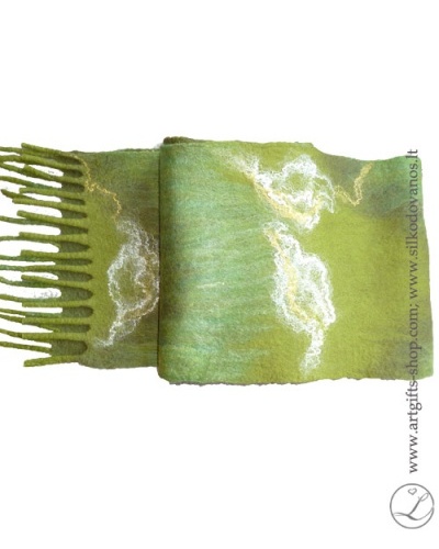 hand-felted-merino-wool-scarf-green-l-gifts-lina-egle-urbonaite-2